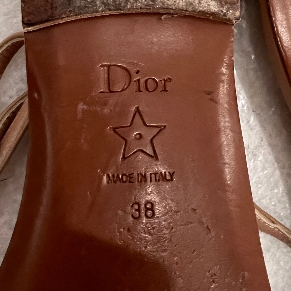 Christian Dior women’s T strap sandals - Picture 6 of 7